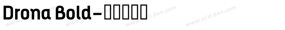 Drona Bold字体转换